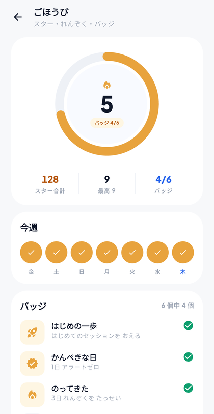 スターとバッジ