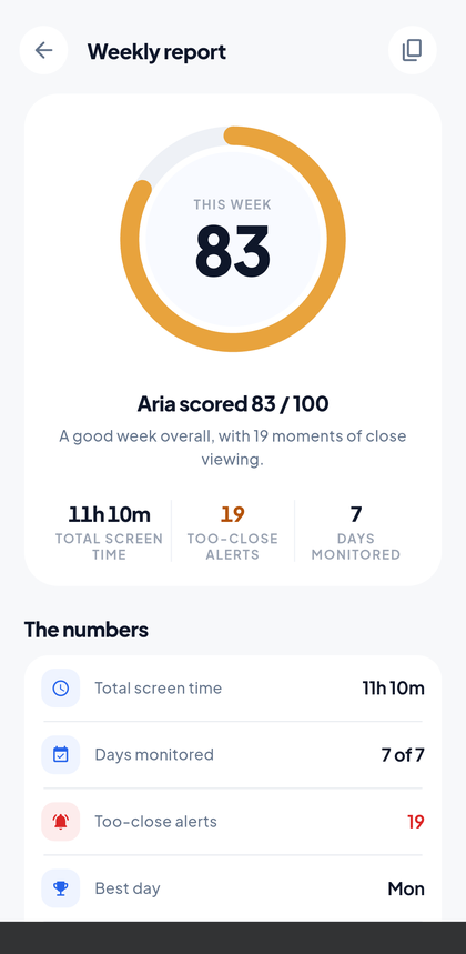 Weekly report